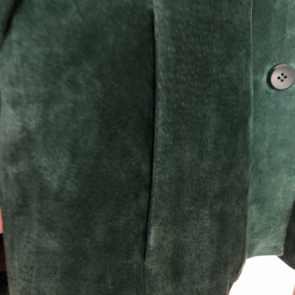 SIENNA Leather Suede Jacket Blazer Green NWOT 14 - Picture 9 of 13